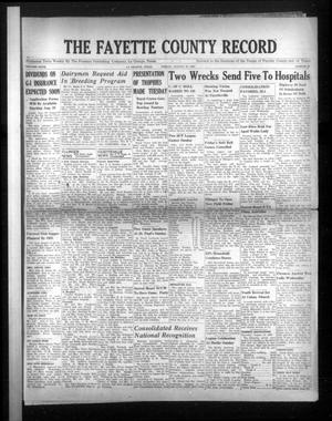 The Fayette County Record (La Grange, Tex.), Vol. 27, No. 84, Ed. 1 Friday, August 19, 1949