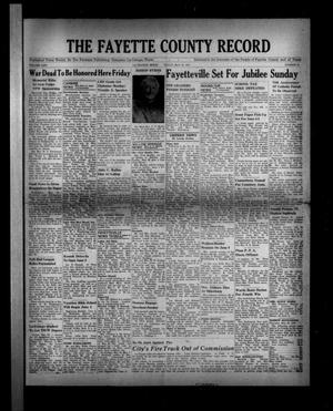 The Fayette County Record (La Grange, Tex.), Vol. 25, No. 61, Ed. 1 Friday, May 30, 1947