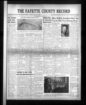 Primary view of object titled 'The Fayette County Record (La Grange, Tex.), Vol. 27, No. 35, Ed. 1 Tuesday, March 1, 1949'.