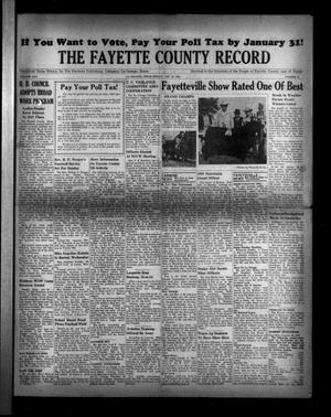The Fayette County Record (La Grange, Tex.), Vol. 25, No. 27, Ed. 1 Friday, January 31, 1947