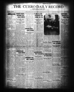 The Cuero Daily Record (Cuero, Tex.), Vol. 70, No. 11, Ed. 1 Monday, January 14, 1929
