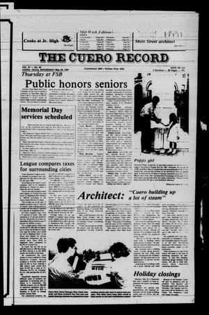 Primary view of object titled 'The Cuero Record (Cuero, Tex.), Vol. 91, No. 40, Ed. 1 Wednesday, May 20, 1987'.