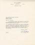 Letter: [Letter from B. R. Putman O. D. to Truett Latimer, February 4, 1953]