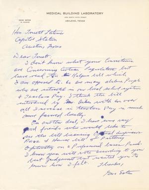 [Letter from Gene Estes to Truett Latimer, 1953]