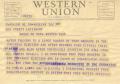 Letter: [Telegram from Eunice C. Etheridge, February, 1953~]
