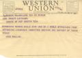 Primary view of [Telegram from Red Willis, May 19, 1953]