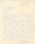 Letter: [Letter from Agness Morton to Truett Latimer, February 3, 1953]