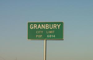 [Sign at the Granbury City Limits]