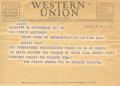 Letter: [Telegram from the Fannin School PTA, February 3, 1953]