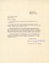 Primary view of [Letter from Mr. J. A. Bristew and Mrs. J. A. Bristew to Truett Latimer, February 6, 1953]
