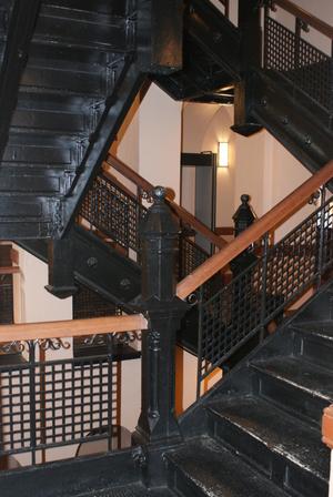 [Four Black Staircases]