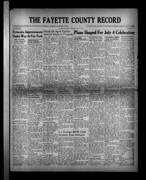 The Fayette County Record (La Grange, Tex.), Vol. 25, No. 70, Ed. 1 Tuesday, July 1, 1947