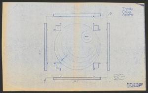 Primary view of object titled '[Blueline Drawing: Chapel Plan]'.