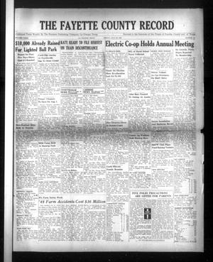 The Fayette County Record (La Grange, Tex.), Vol. 27, No. 78, Ed. 1 Friday, July 29, 1949