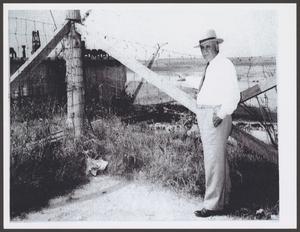 Primary view of object titled '[Sam Rayburn at the Denison Dam Project Site]'.