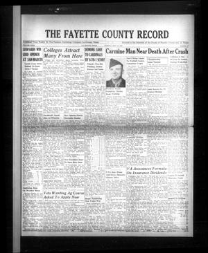 The Fayette County Record (La Grange, Tex.), Vol. 27, No. 93, Ed. 1 Tuesday, September 20, 1949