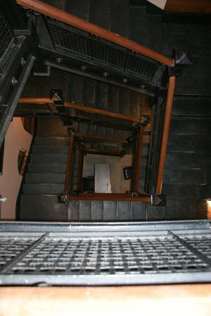 [Looking Down at Stairs]