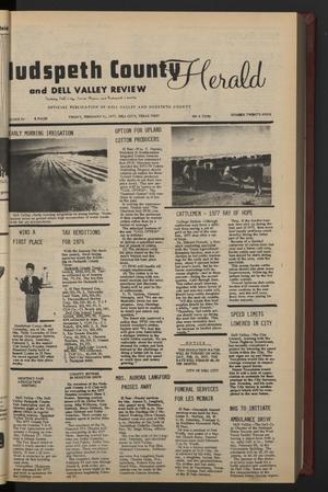 Hudspeth County Herald and Dell Valley Review (Dell City, Tex.), Vol. 21, No. 24, Ed. 1 Friday, February 11, 1977