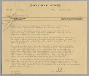 [Letter from Isaac Herbert Kempner Jr. to Isaac Herbert Kempner, July 6, 1953]