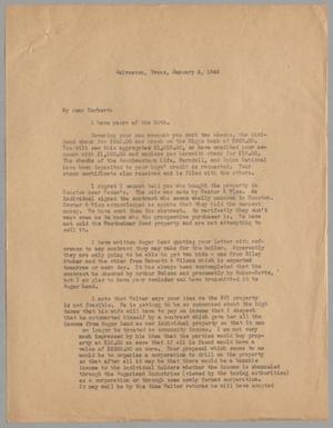[Letter to Isaac Herbert Kempner Jr., January 2, 1945]