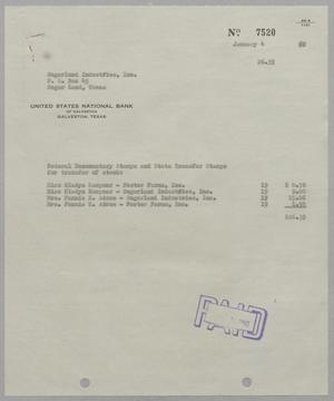 [Invoice for Stamps, January 4, 1960]