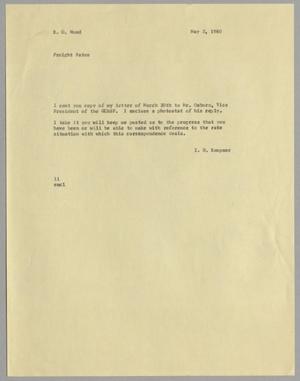 [Letter from Isaac Herbert Kempner to E. Odell Wood, May 2, 1960]
