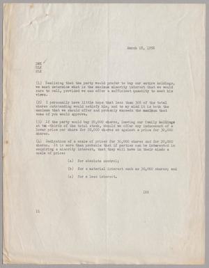 [Letter from I. H. Kempner to D. W. Kempner, R. L. Kempner and H. L. Kempner, March 28, 1956]
