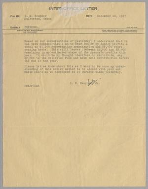 [Letter from I. H. Kempner, Jr. to I. H. Kempner, December 10, 1947]