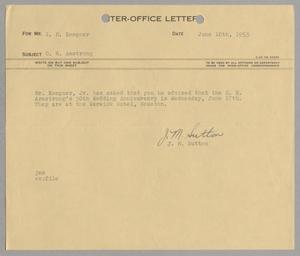[Letter from J. Margaret Sutton to Isaac Herbert Kempner, June 10, 1953]