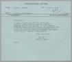 Letter: [Inter-Office Letter from Thomas Leroy James to Harris Leon Kempner, …