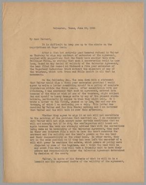 [Letter to Isaac Herbert Kempner Jr., June 25, 1945]