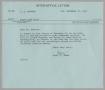 Primary view of [Letter from Thomas Leroy James to Isaac Herbert Kempner, November 18, 1960]