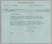 Letter: [Inter-Office Letter from Thomas Leroy James to Isaac Herbert Kempner…