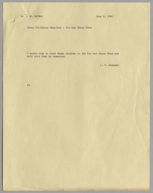 [Letter from Isaac Herbert Kempner to J. Margaret Sutton, June 2, 1960]