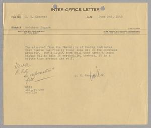 Primary view of object titled '[Letter from Isaac Herbert Kempner Jr., to Isaac Herbert Kempner, June 2, 1953]'.