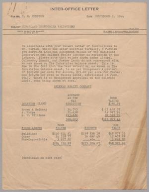 [Letter from G. A. Stirl to I. H. Kempner, September 1, 1944]