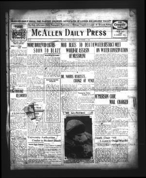 McAllen Daily Press (McAllen, Tex.), Vol. 5, No. 260, Ed. 1 Monday, November 1, 1926