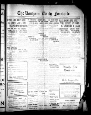 The Bonham Daily Favorite (Bonham, Tex.), Vol. 27, No. 148, Ed. 1 Saturday, December 27, 1924