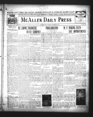 McAllen Daily Press (McAllen, Tex.), Vol. 5, No. 258, Ed. 1 Friday, October 29, 1926