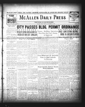 McAllen Daily Press (McAllen, Tex.), Vol. 5, No. 276, Ed. 1 Friday, November 19, 1926