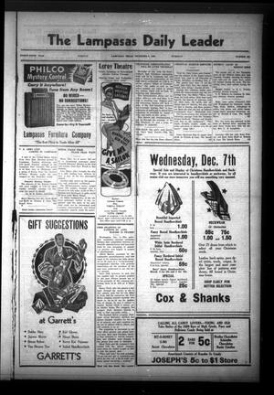 The Lampasas Daily Leader (Lampasas, Tex.), Vol. 35, No. 263, Ed. 1 Tuesday, December 6, 1938