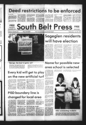 Primary view of object titled 'South Belt Press (Houston, Tex.), Vol. 2, No. 22, Ed. 1 Wednesday, June 29, 1977'.
