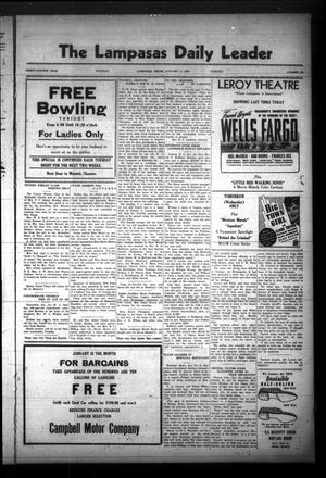 The Lampasas Daily Leader (Lampasas, Tex.), Vol. 34, No. 261, Ed. 1 Tuesday, January 11, 1938