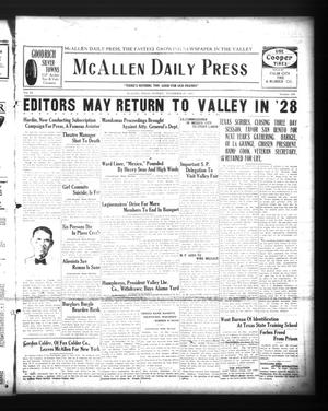 McAllen Daily Press (McAllen, Tex.), Vol. 6, No. 280, Ed. 1 Sunday, November 27, 1927