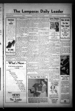 The Lampasas Daily Leader (Lampasas, Tex.), Vol. 34, No. 273, Ed. 1 Tuesday, January 25, 1938