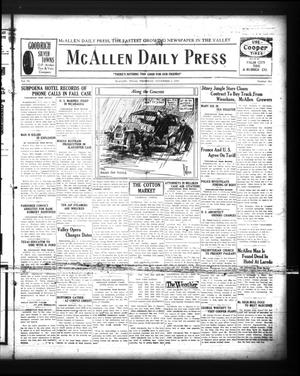 Primary view of object titled 'McAllen Daily Press (McAllen, Tex.), Vol. 6, No. 261, Ed. 1 Thursday, November 3, 1927'.