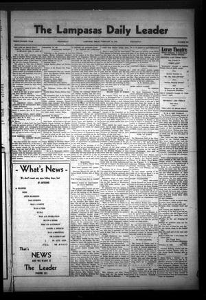 The Lampasas Daily Leader (Lampasas, Tex.), Vol. 34, No. 292, Ed. 1 Wednesday, February 16, 1938