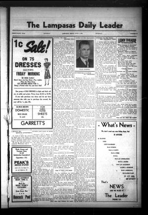 The Lampasas Daily Leader (Lampasas, Tex.), Vol. 35, No. 82, Ed. 1 Thursday, June 9, 1938