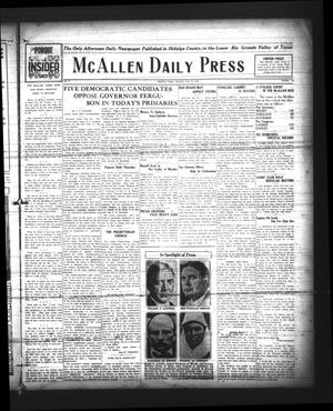 McAllen Daily Press (McAllen, Tex.), Vol. 5, No. 176, Ed. 1 Saturday, July 24, 1926