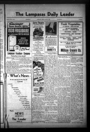 The Lampasas Daily Leader (Lampasas, Tex.), Vol. 35, No. 3, Ed. 1 Wednesday, March 9, 1938